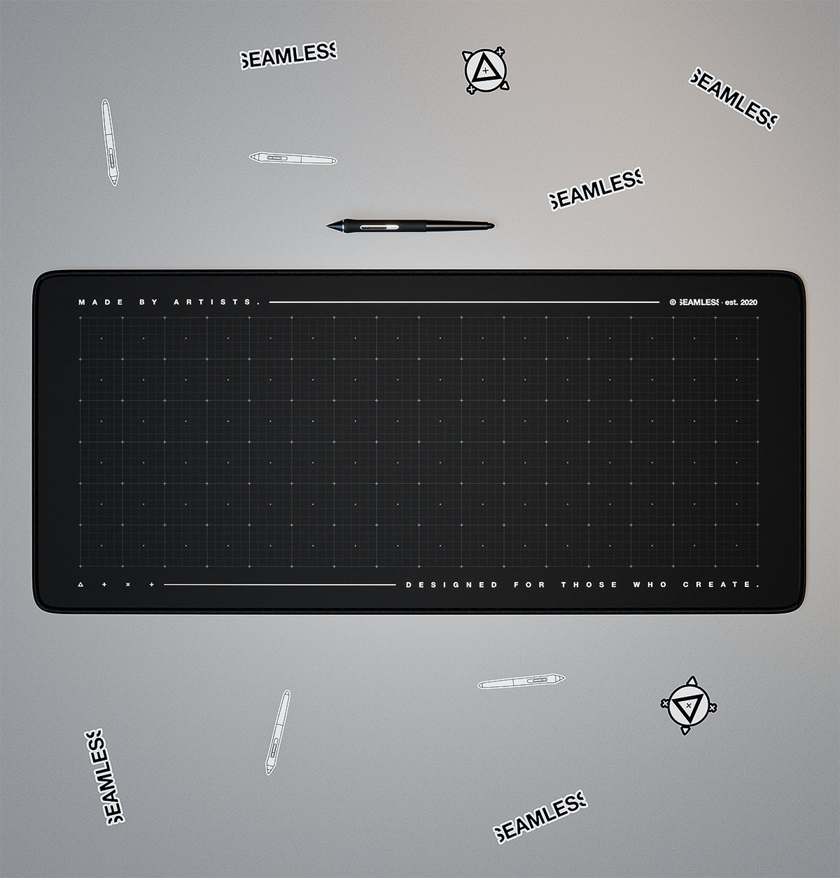 Checker grid - Mousepad XXL