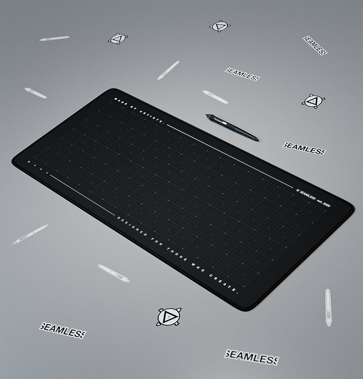 Checker grid - Mousepad XXL